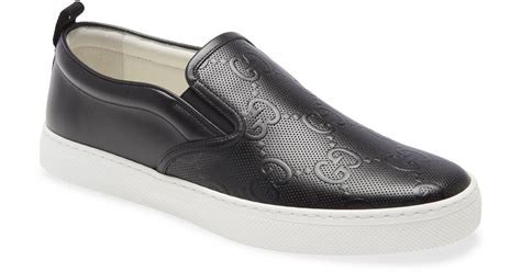 gucci sneaker slip on ghost|Gucci GG Embossed Leather Slip.